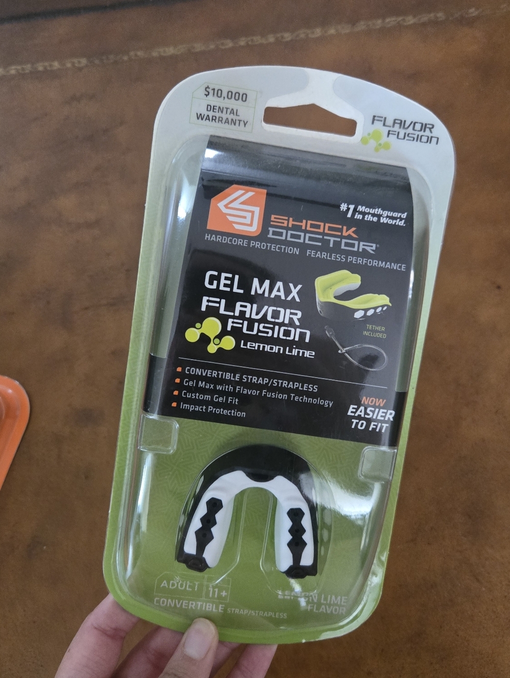Shock Doctor Gel Max Flavor Fusion Lemon Lime All Sport Convertible Mouth guard